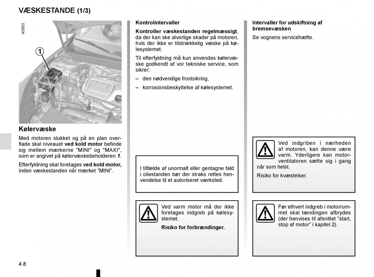 Renault Megane IV 4 Bilens instruktionsbog / page 258