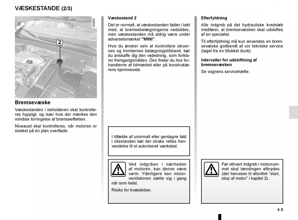 Renault Megane IV 4 Bilens instruktionsbog / page 259