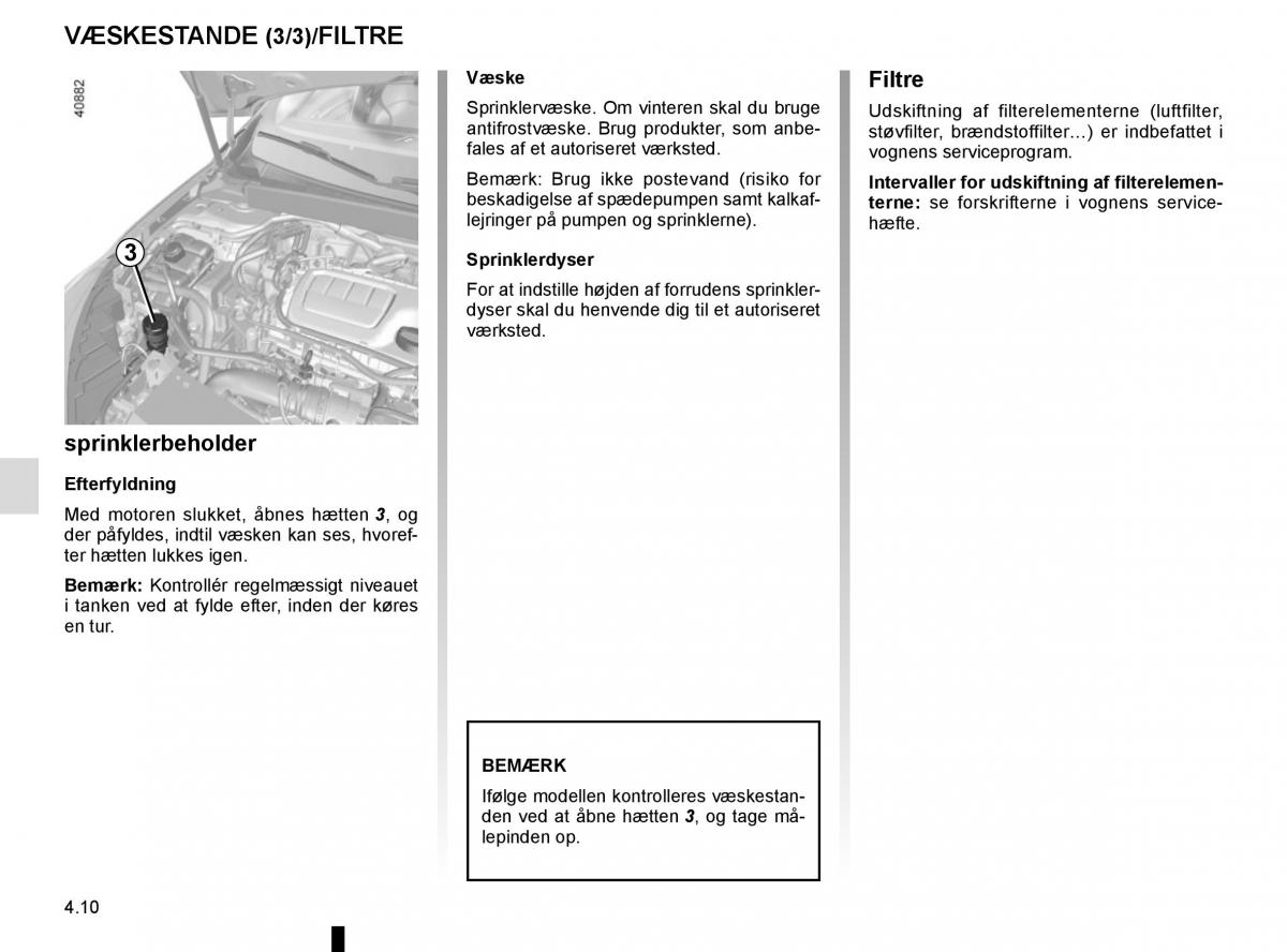 Renault Megane IV 4 Bilens instruktionsbog / page 260