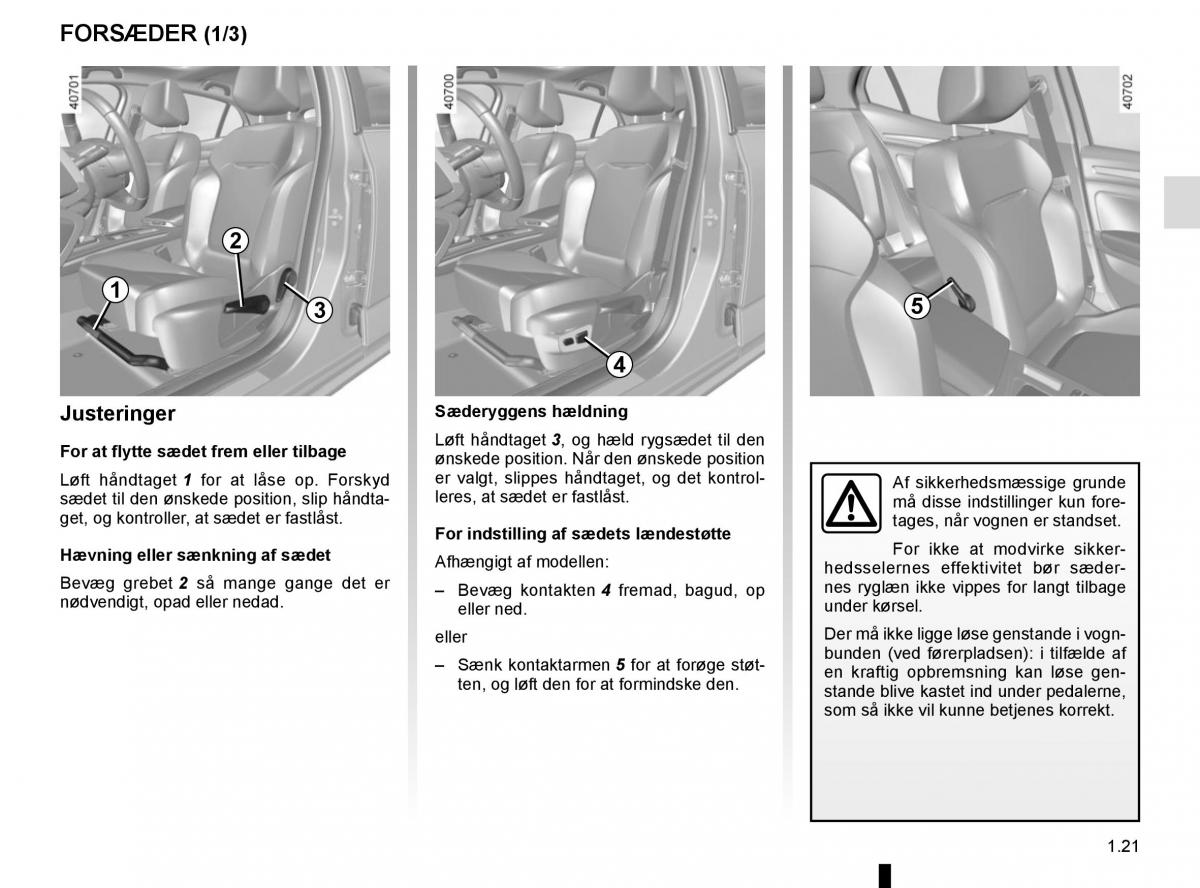 Renault Megane IV 4 Bilens instruktionsbog / page 27