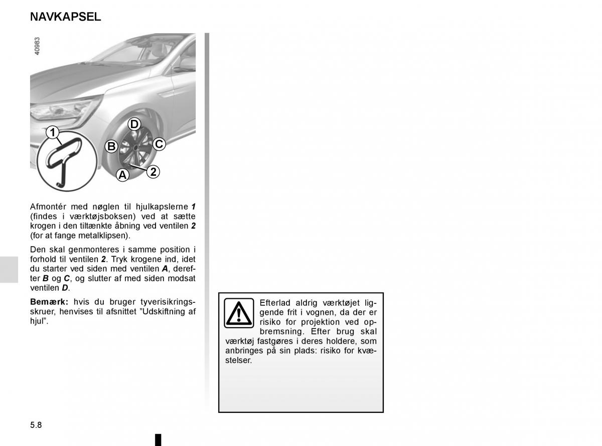 Renault Megane IV 4 Bilens instruktionsbog / page 276