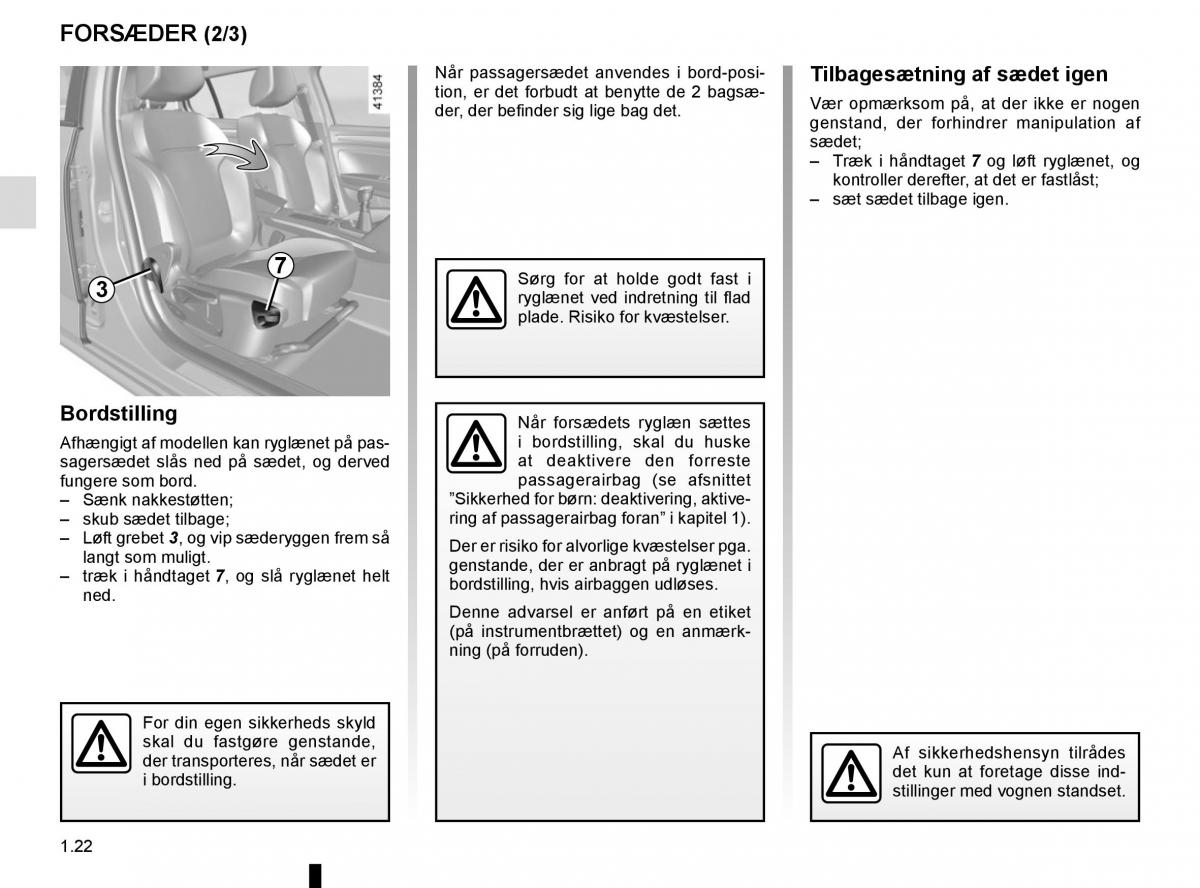 Renault Megane IV 4 Bilens instruktionsbog / page 28