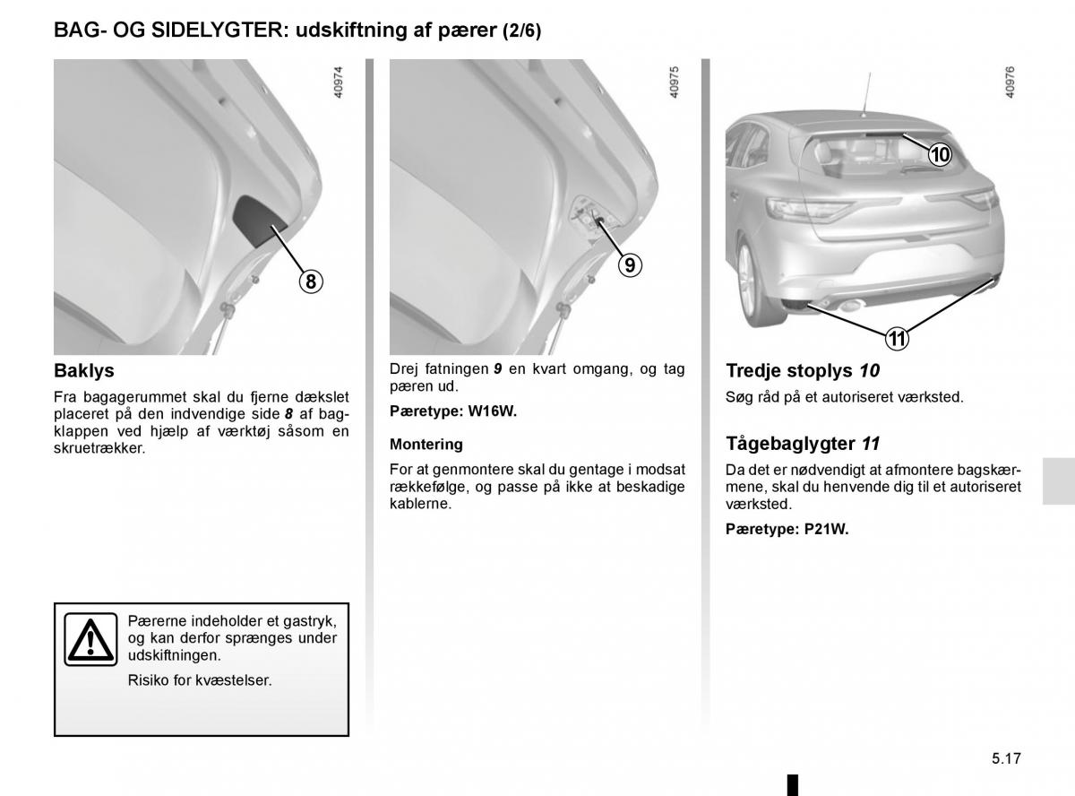 Renault Megane IV 4 Bilens instruktionsbog / page 285