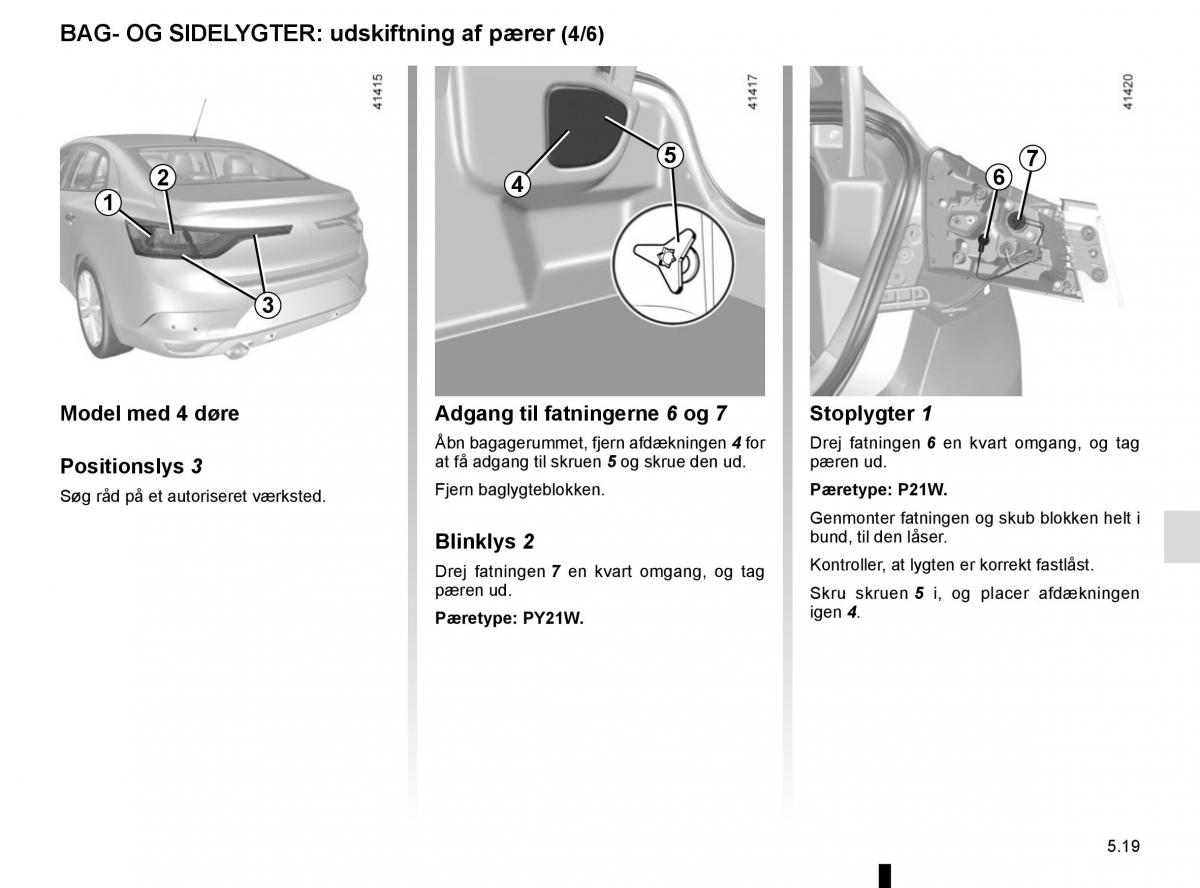 Renault Megane IV 4 Bilens instruktionsbog / page 287