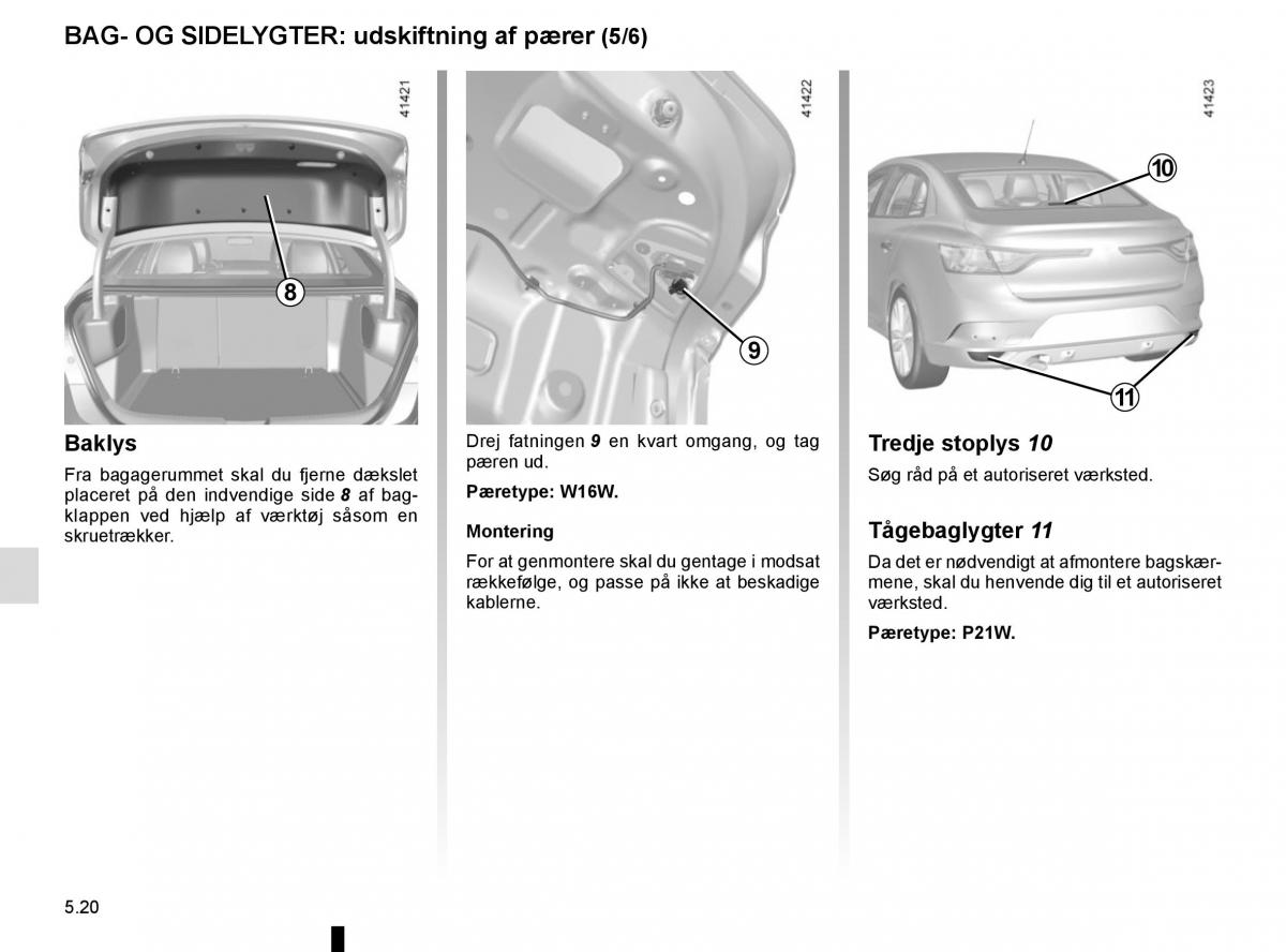 Renault Megane IV 4 Bilens instruktionsbog / page 288