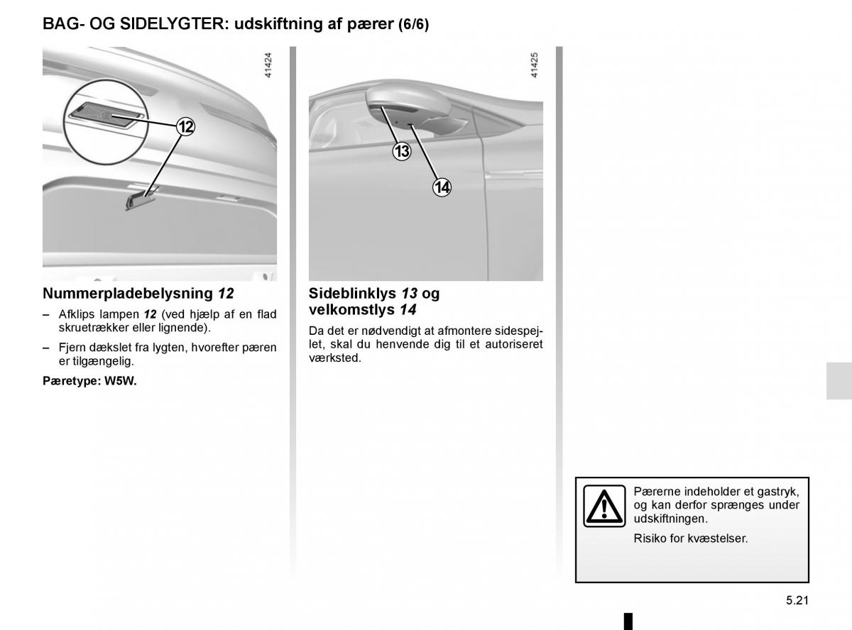 Renault Megane IV 4 Bilens instruktionsbog / page 289