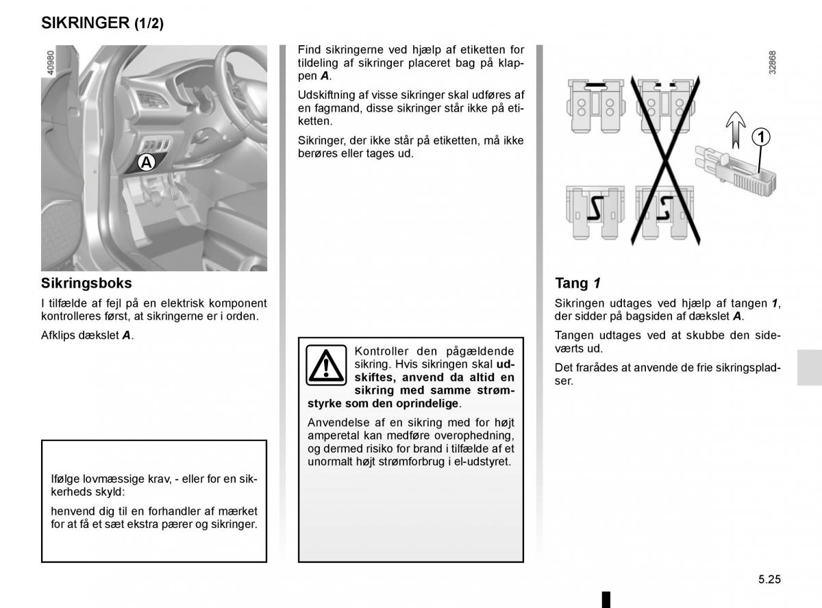 Renault Megane IV 4 Bilens instruktionsbog / page 293