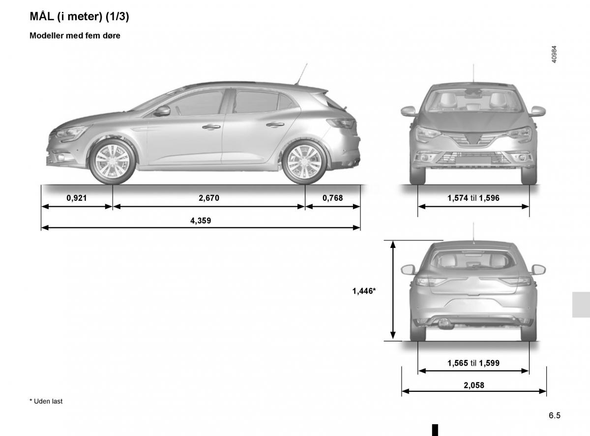 Renault Megane IV 4 Bilens instruktionsbog / page 315