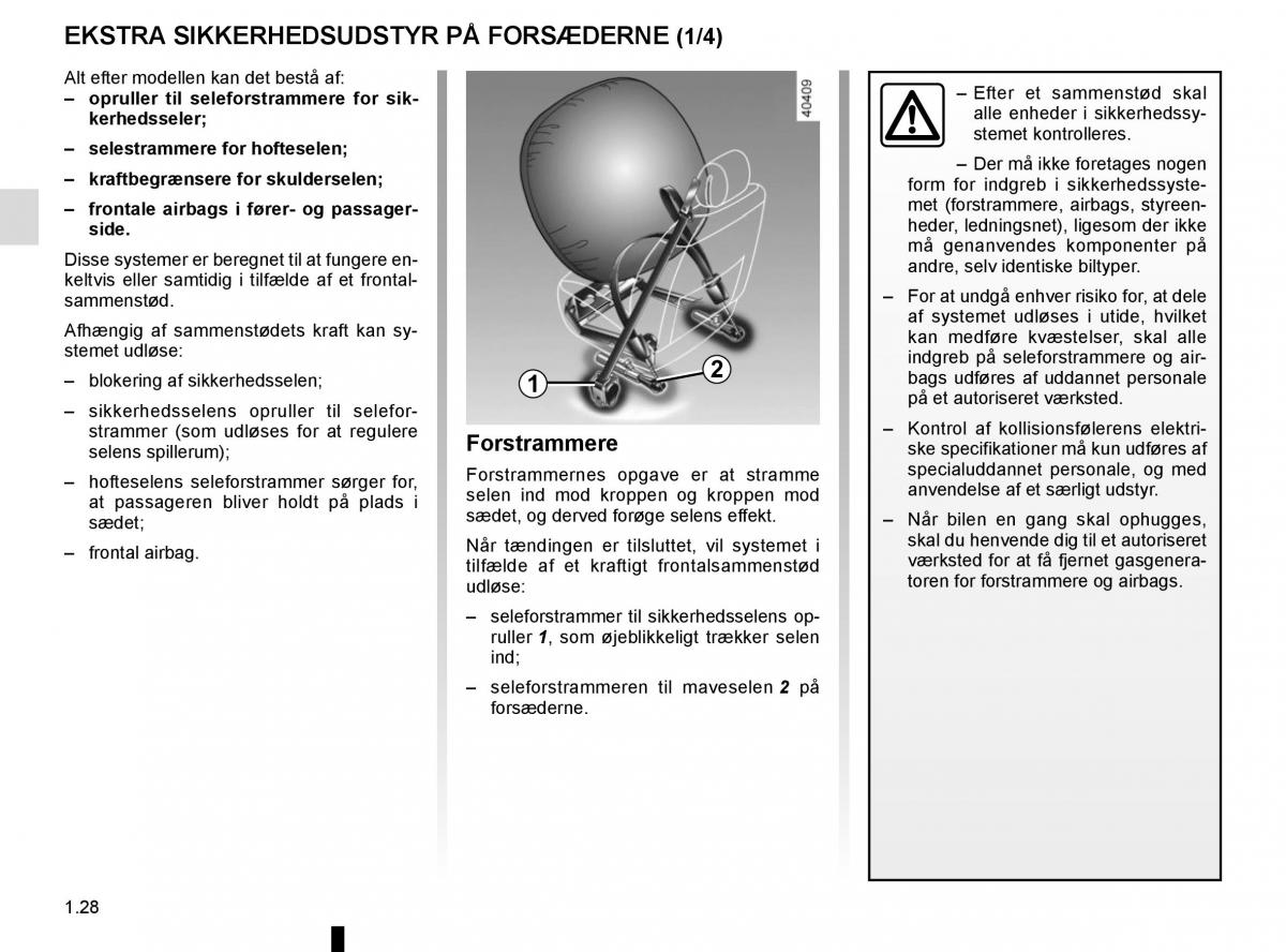 Renault Megane IV 4 Bilens instruktionsbog / page 34