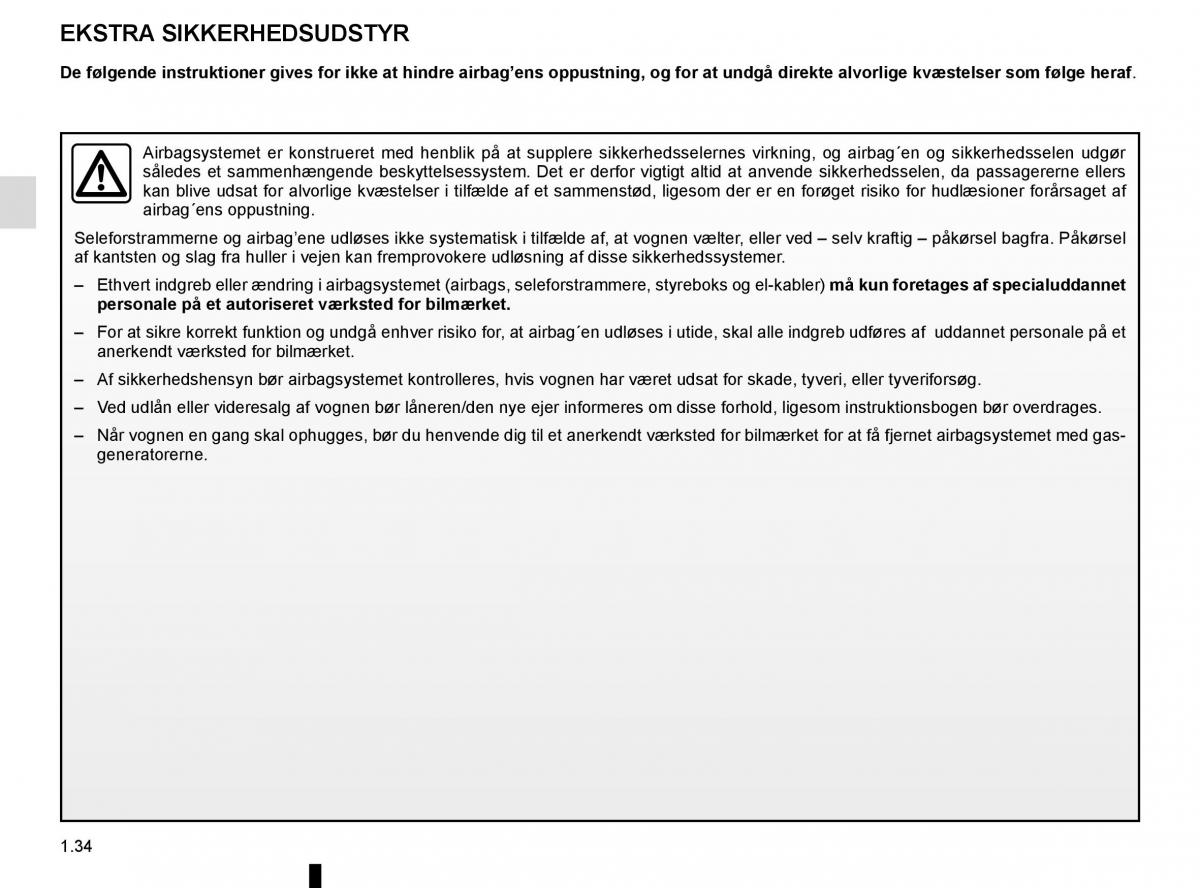 Renault Megane IV 4 Bilens instruktionsbog / page 40