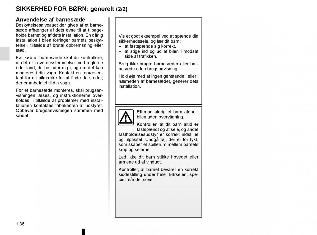 Renault Megane IV 4 Bilens instruktionsbog / page 42