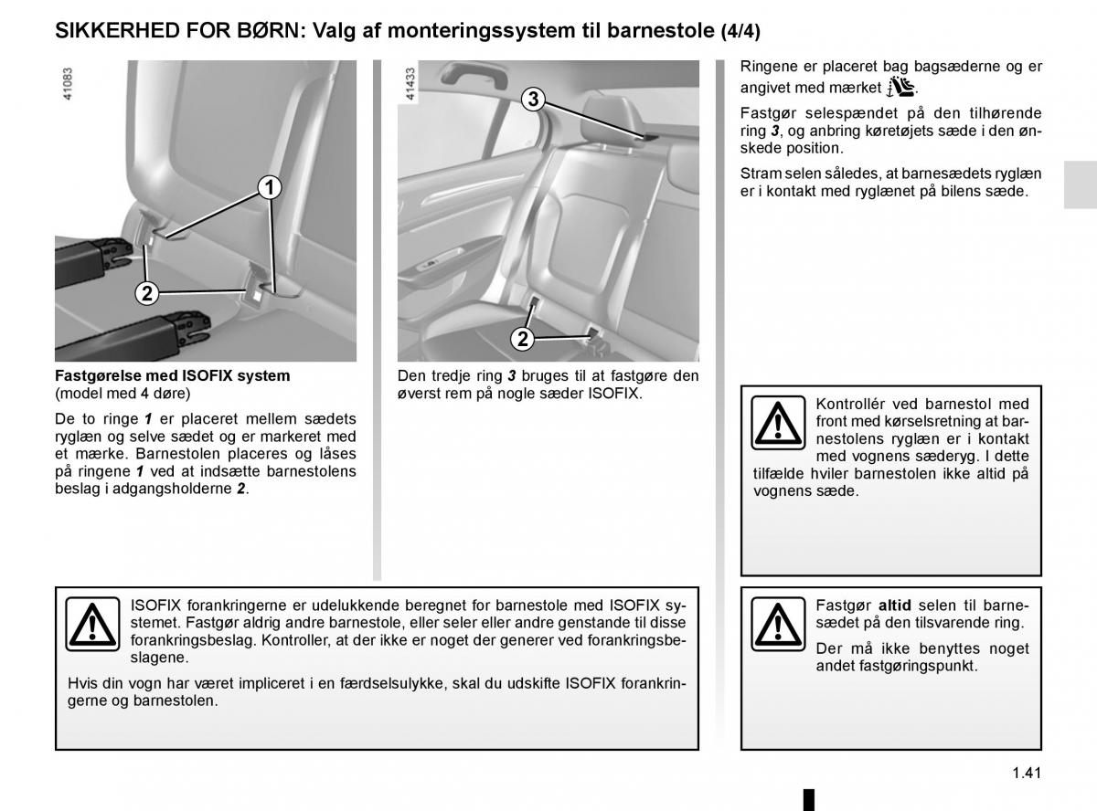 Renault Megane IV 4 Bilens instruktionsbog / page 47