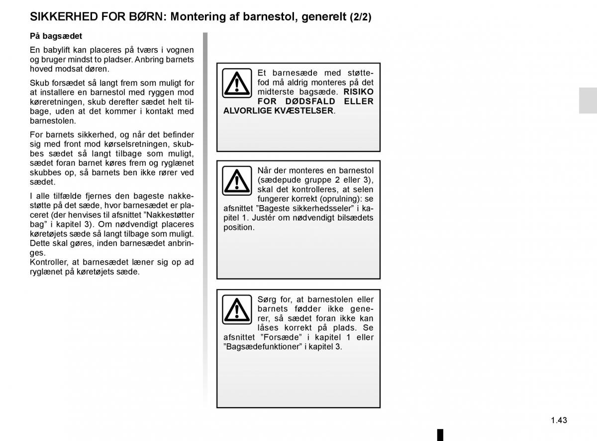 Renault Megane IV 4 Bilens instruktionsbog / page 49