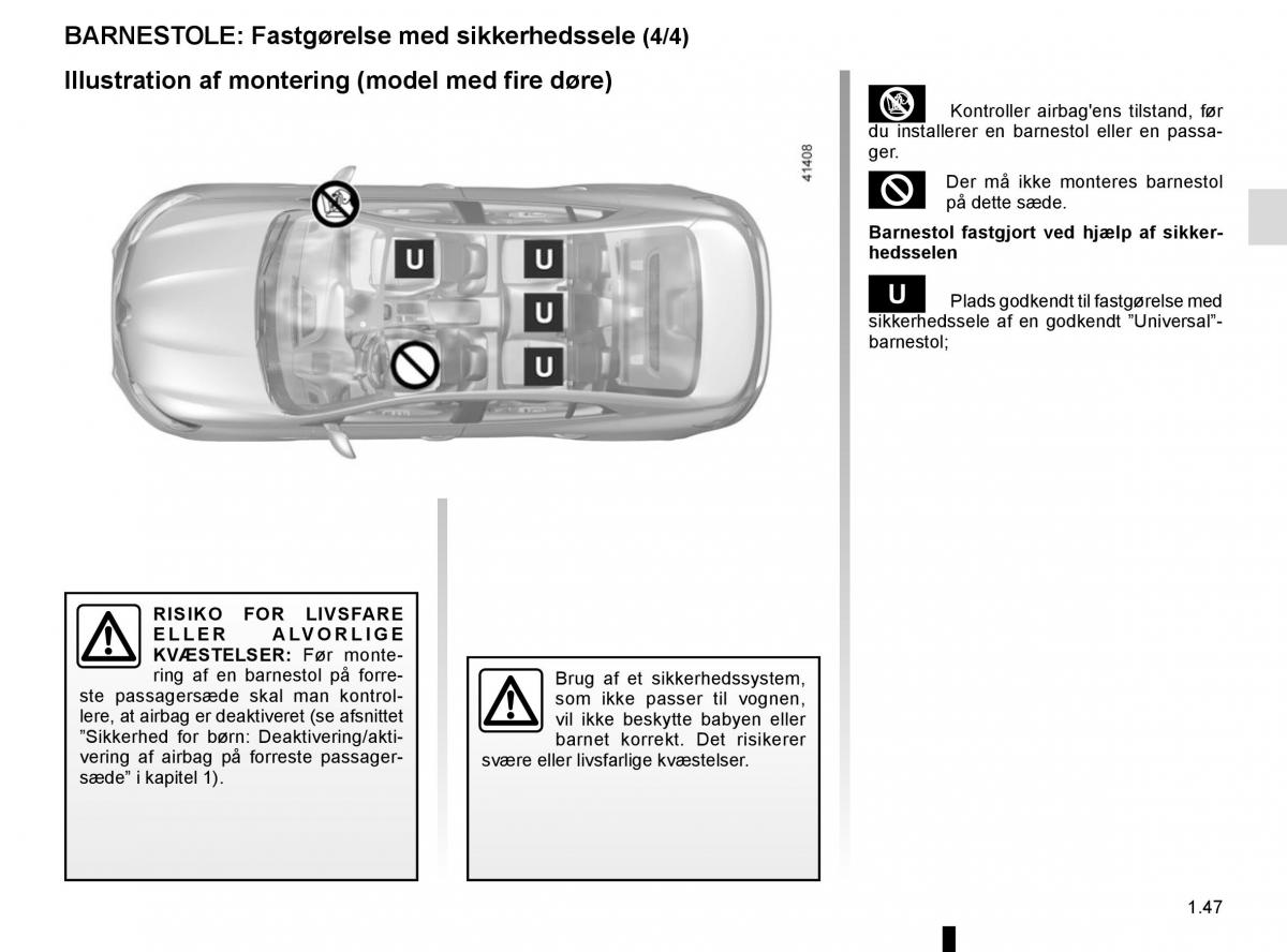 Renault Megane IV 4 Bilens instruktionsbog / page 53