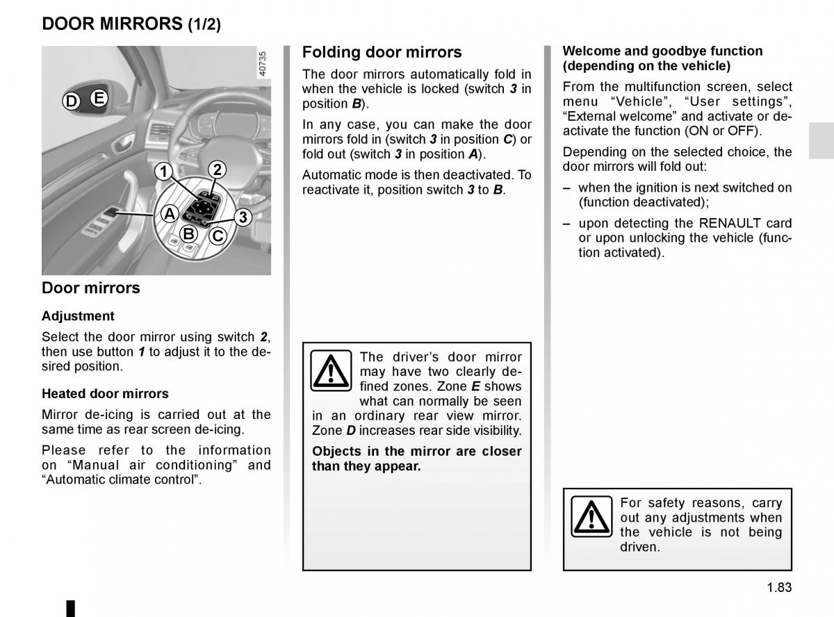 Renault Megane IV 4 owners manual / page 89