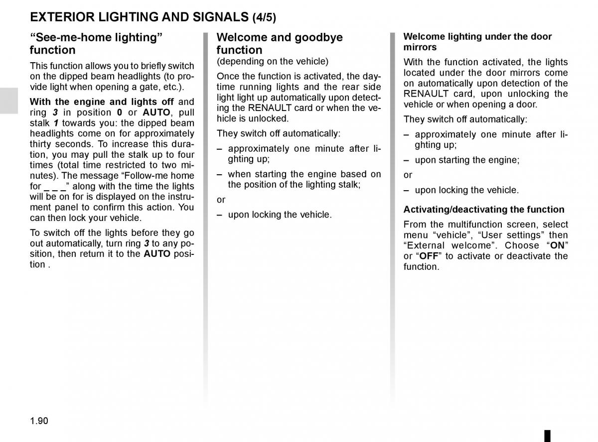 Renault Megane IV 4 owners manual / page 96