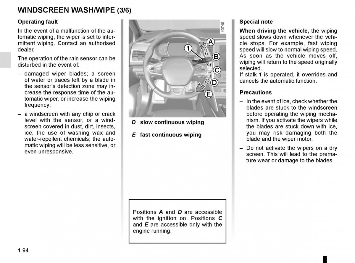 Renault Megane IV 4 owners manual / page 100