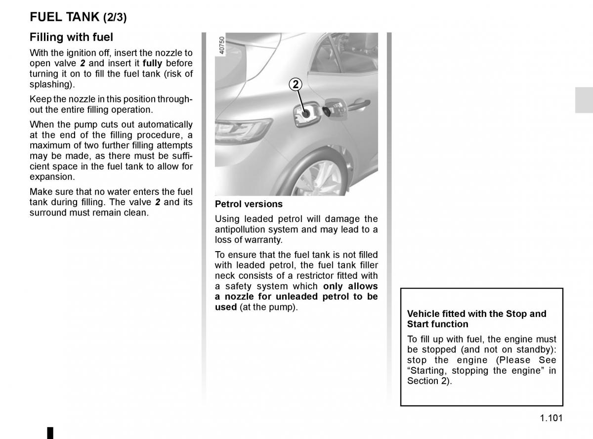 Renault Megane IV 4 owners manual / page 107