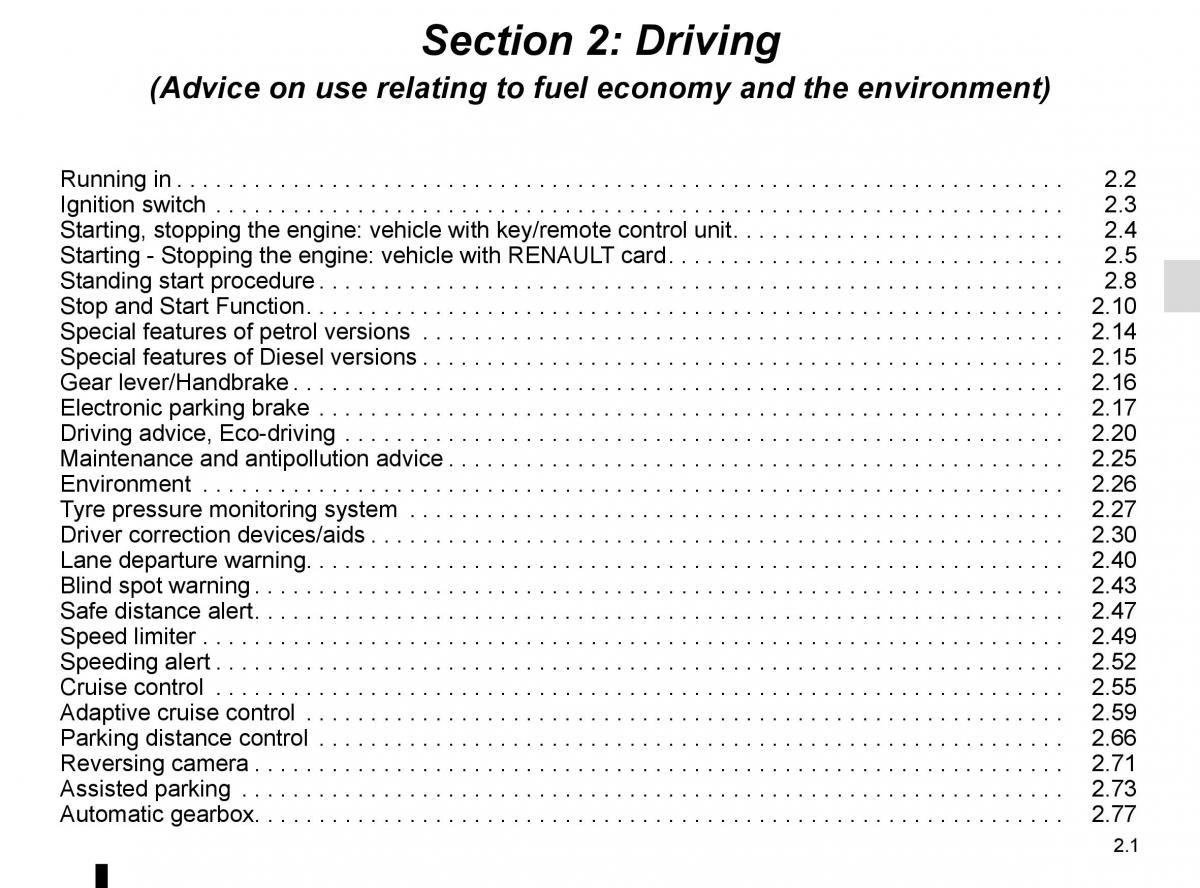 Renault Megane IV 4 owners manual / page 109