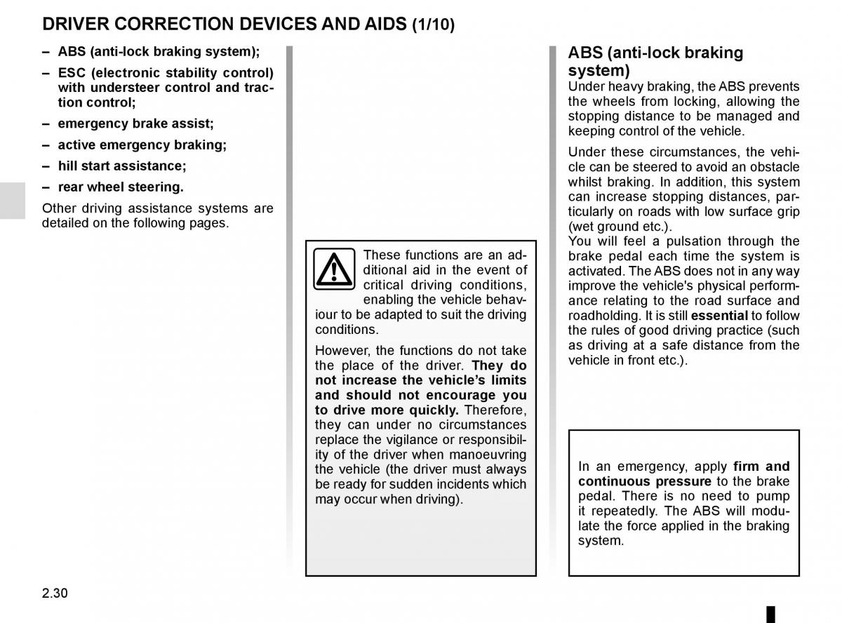 Renault Megane IV 4 owners manual / page 138