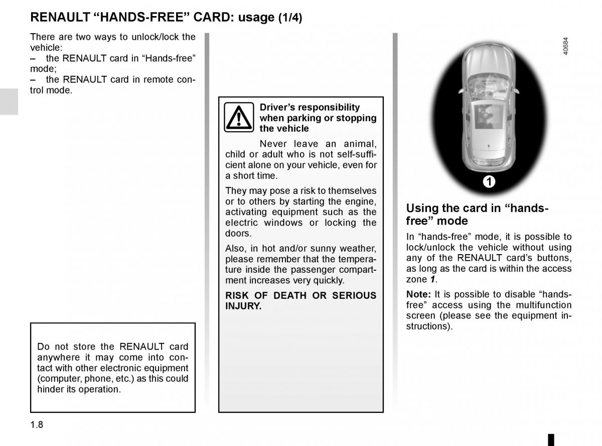 Renault Megane IV 4 owners manual / page 14