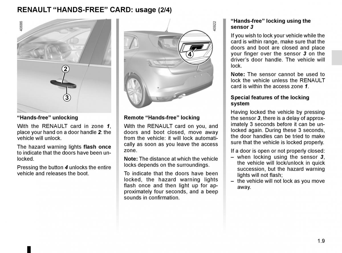 Renault Megane IV 4 owners manual / page 15