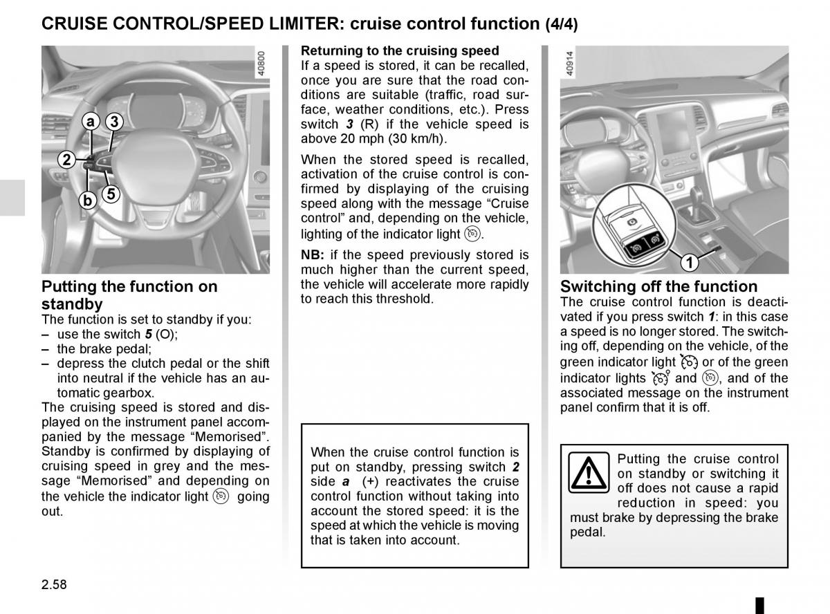 Renault Megane IV 4 owners manual / page 166