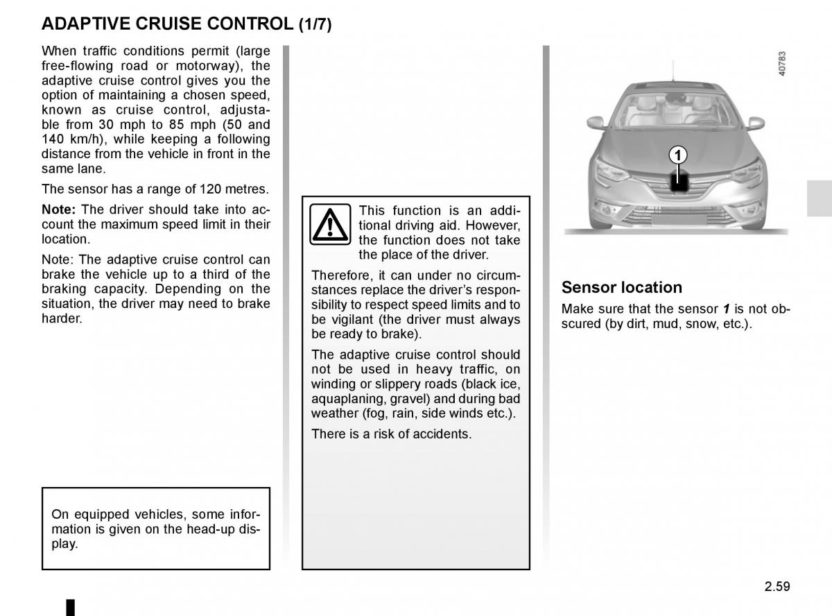 Renault Megane IV 4 owners manual / page 167