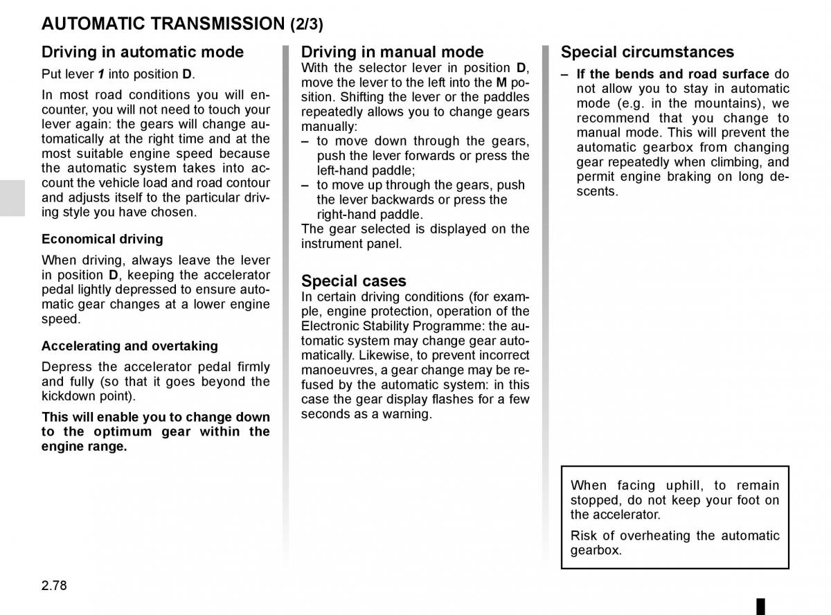 Renault Megane IV 4 owners manual / page 186