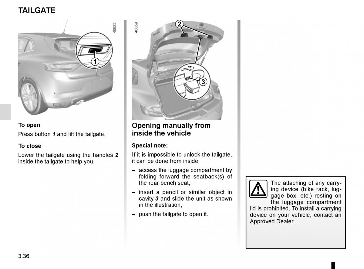 Renault Megane IV 4 owners manual / page 224