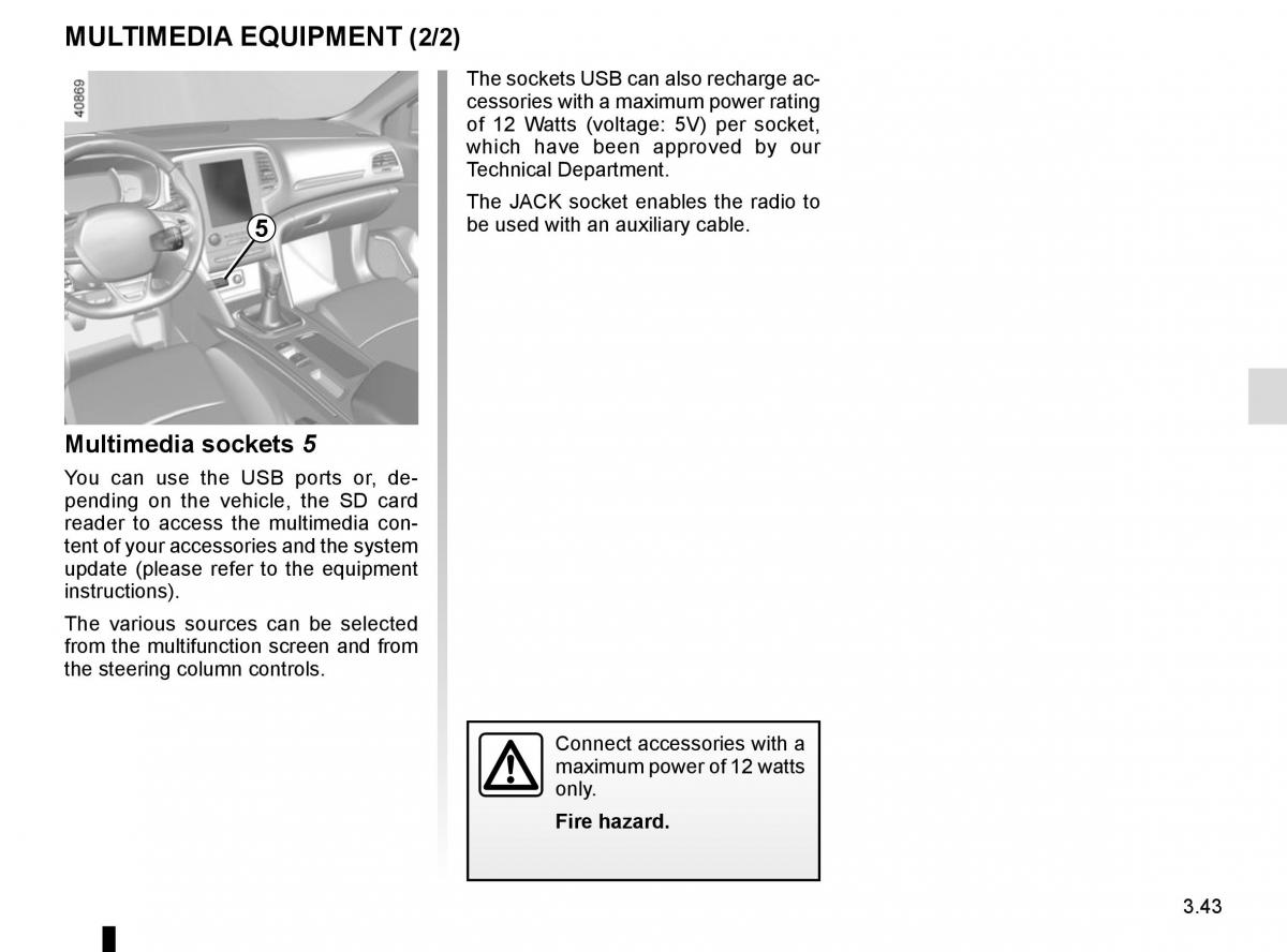 Renault Megane IV 4 owners manual / page 231