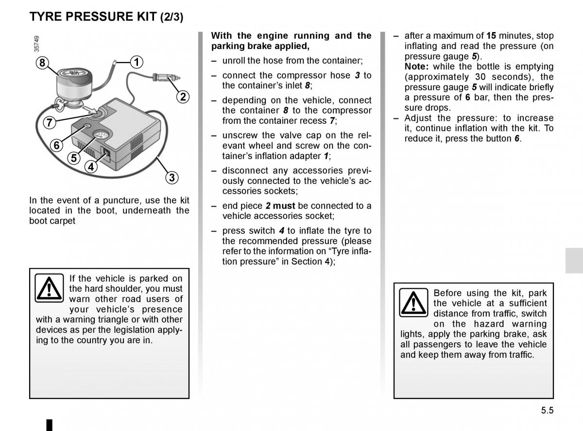 Renault Megane IV 4 owners manual / page 255