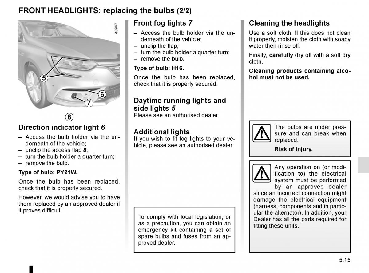 Renault Megane IV 4 owners manual / page 265