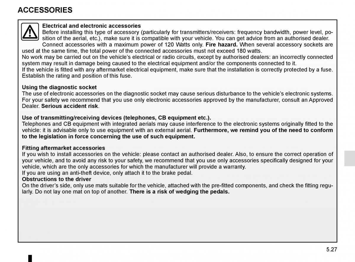 Renault Megane IV 4 owners manual / page 277