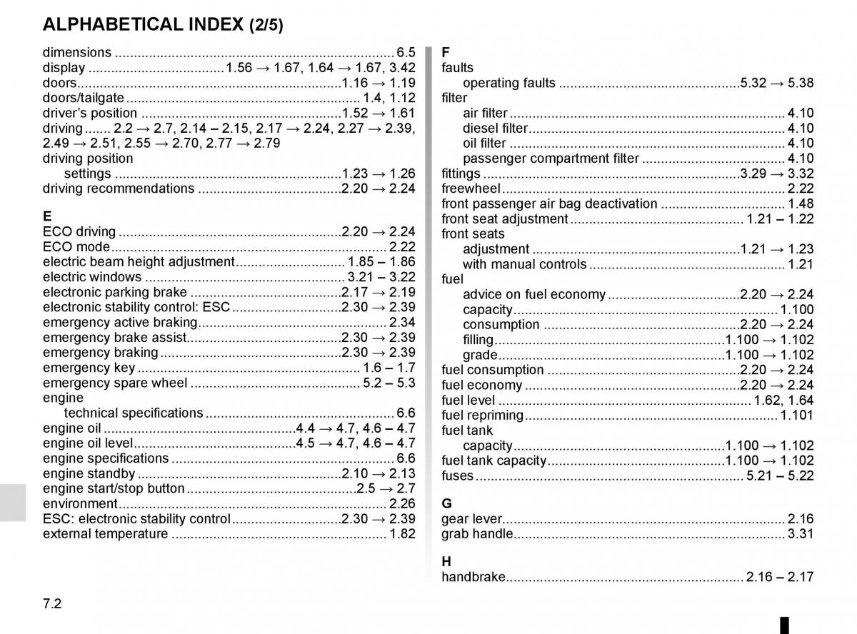 Renault Megane IV 4 owners manual / page 310