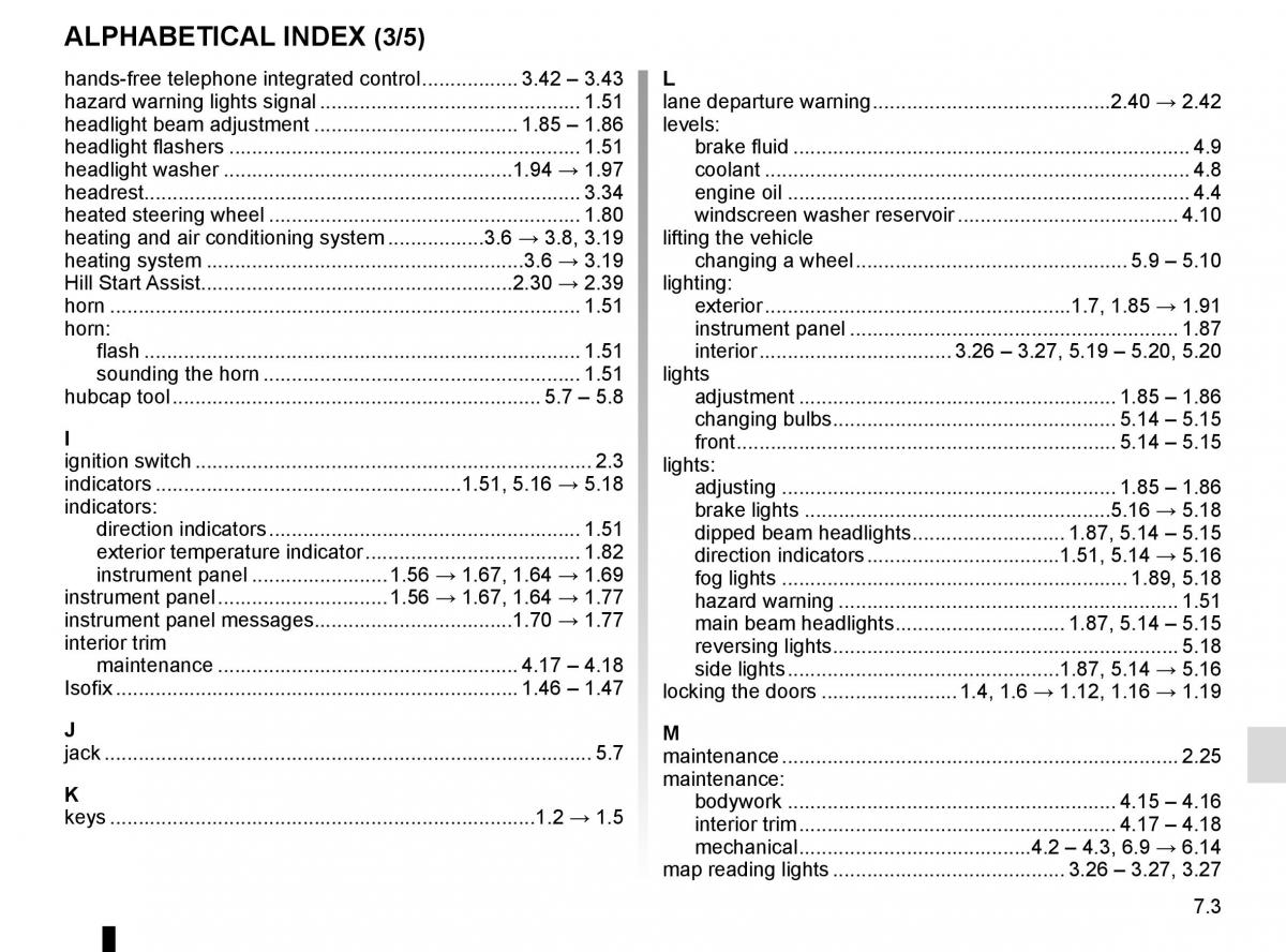 Renault Megane IV 4 owners manual / page 311