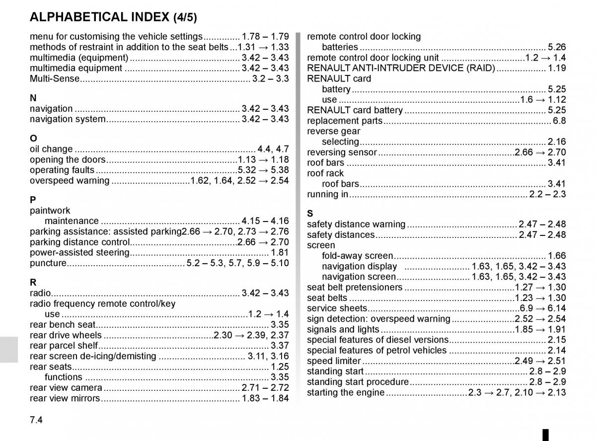 Renault Megane IV 4 owners manual / page 312