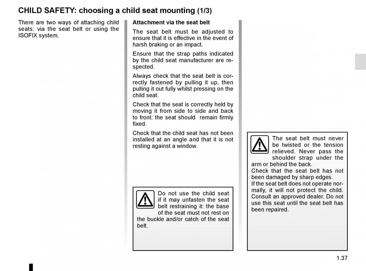 Renault Megane IV 4 owners manual / page 43