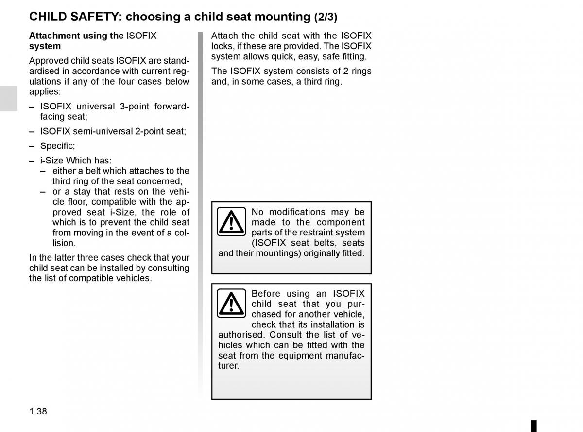 Renault Megane IV 4 owners manual / page 44