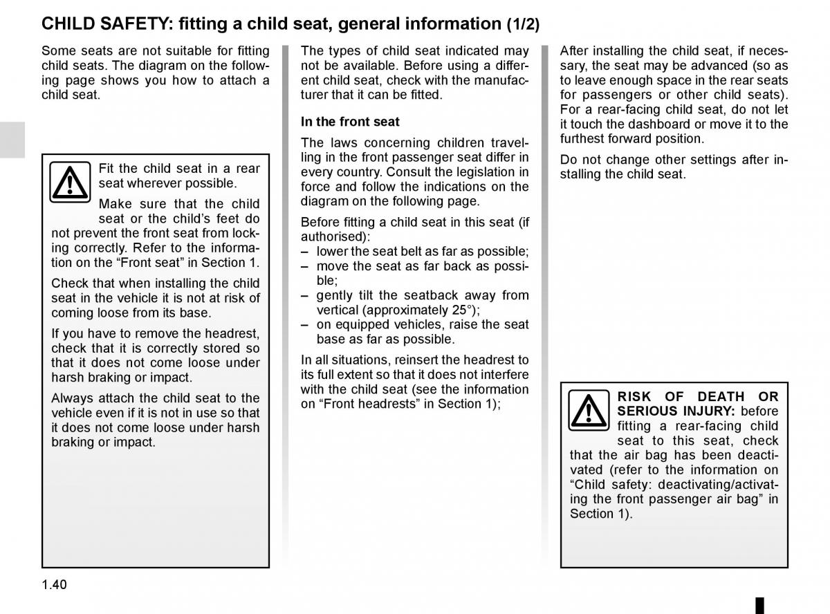 Renault Megane IV 4 owners manual / page 46