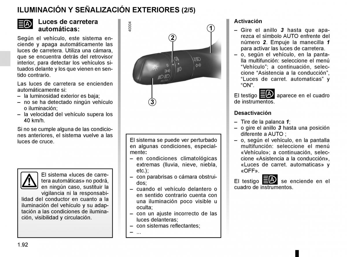 Renault Megane IV 4 manual del propietario / page 98