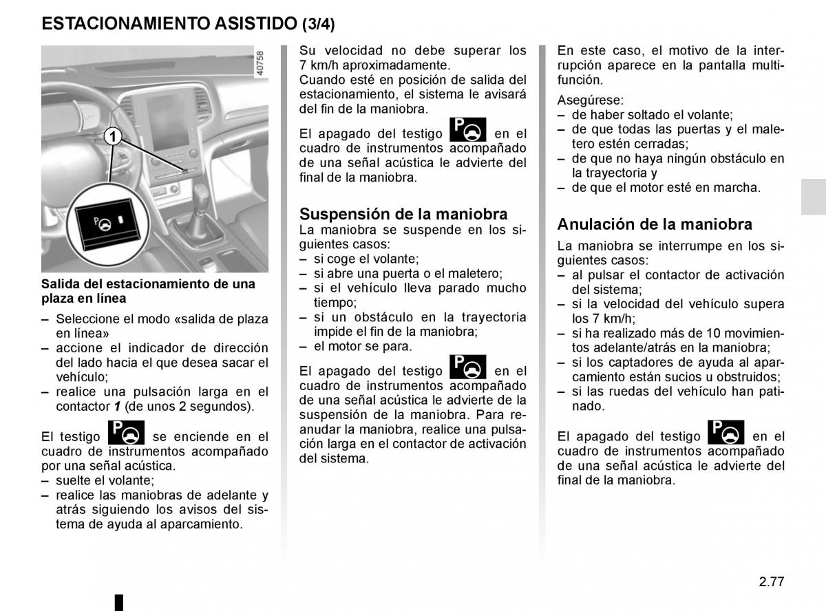 Renault Megane IV 4 manual del propietario / page 189