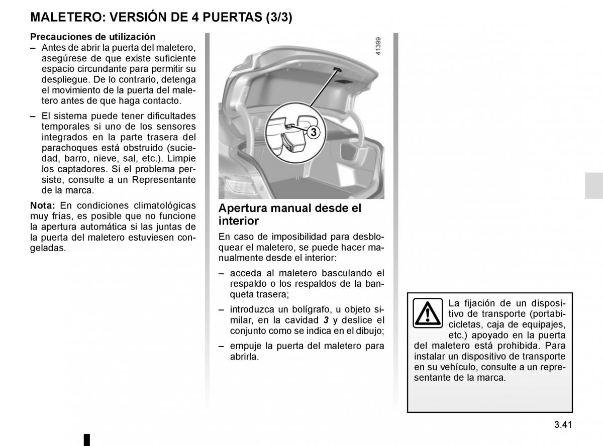 Renault Megane IV 4 manual del propietario / page 235