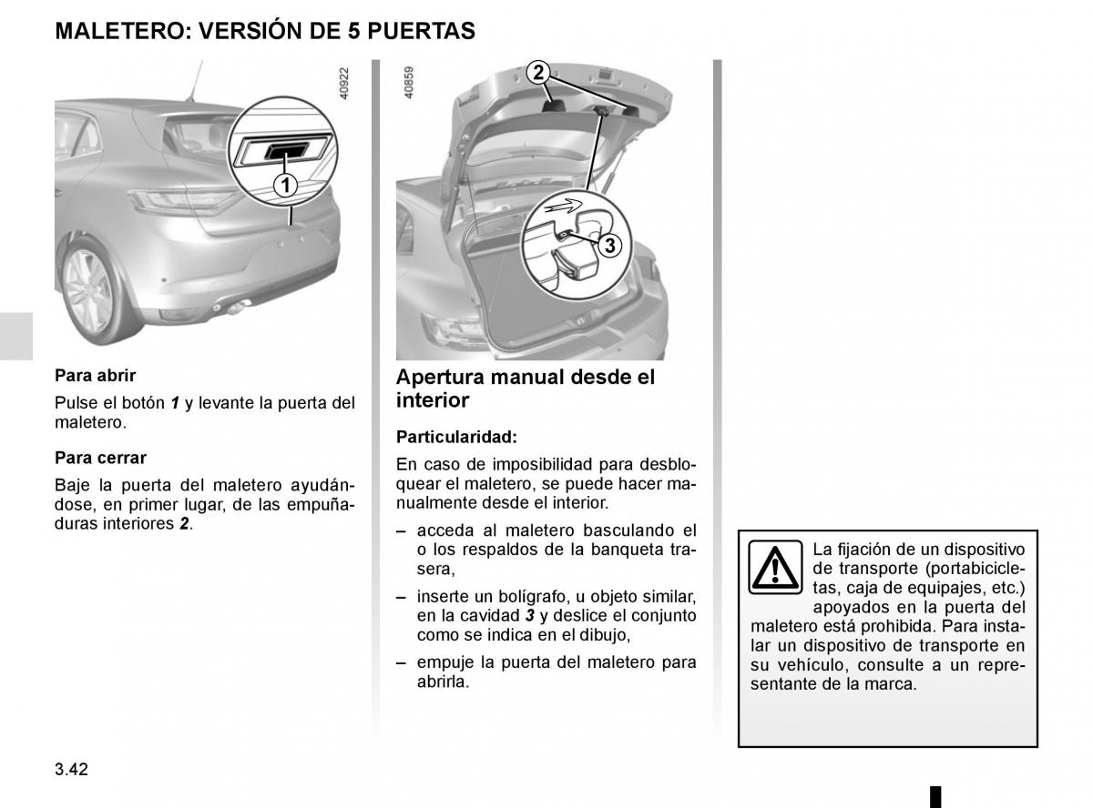 Renault Megane IV 4 manual del propietario / page 236