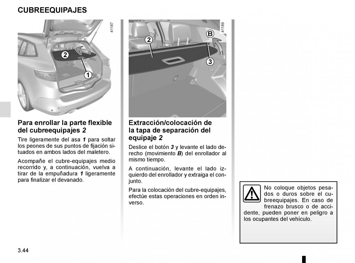 Renault Megane IV 4 manual del propietario / page 238