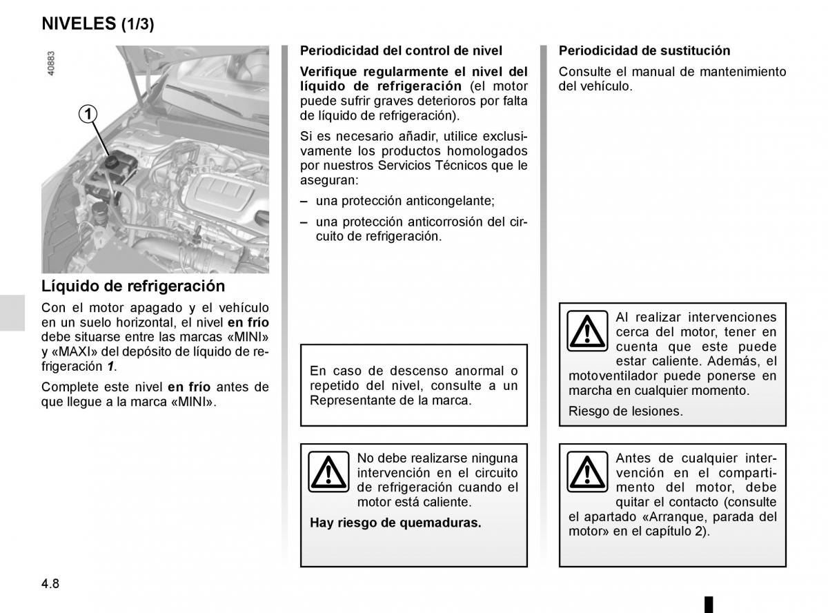 Renault Megane IV 4 manual del propietario / page 258