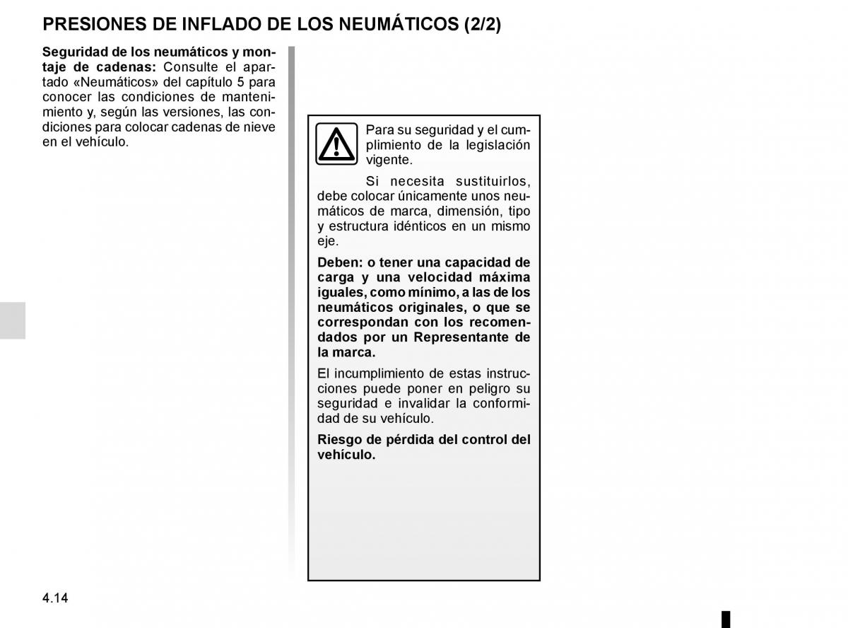 Renault Megane IV 4 manual del propietario / page 264