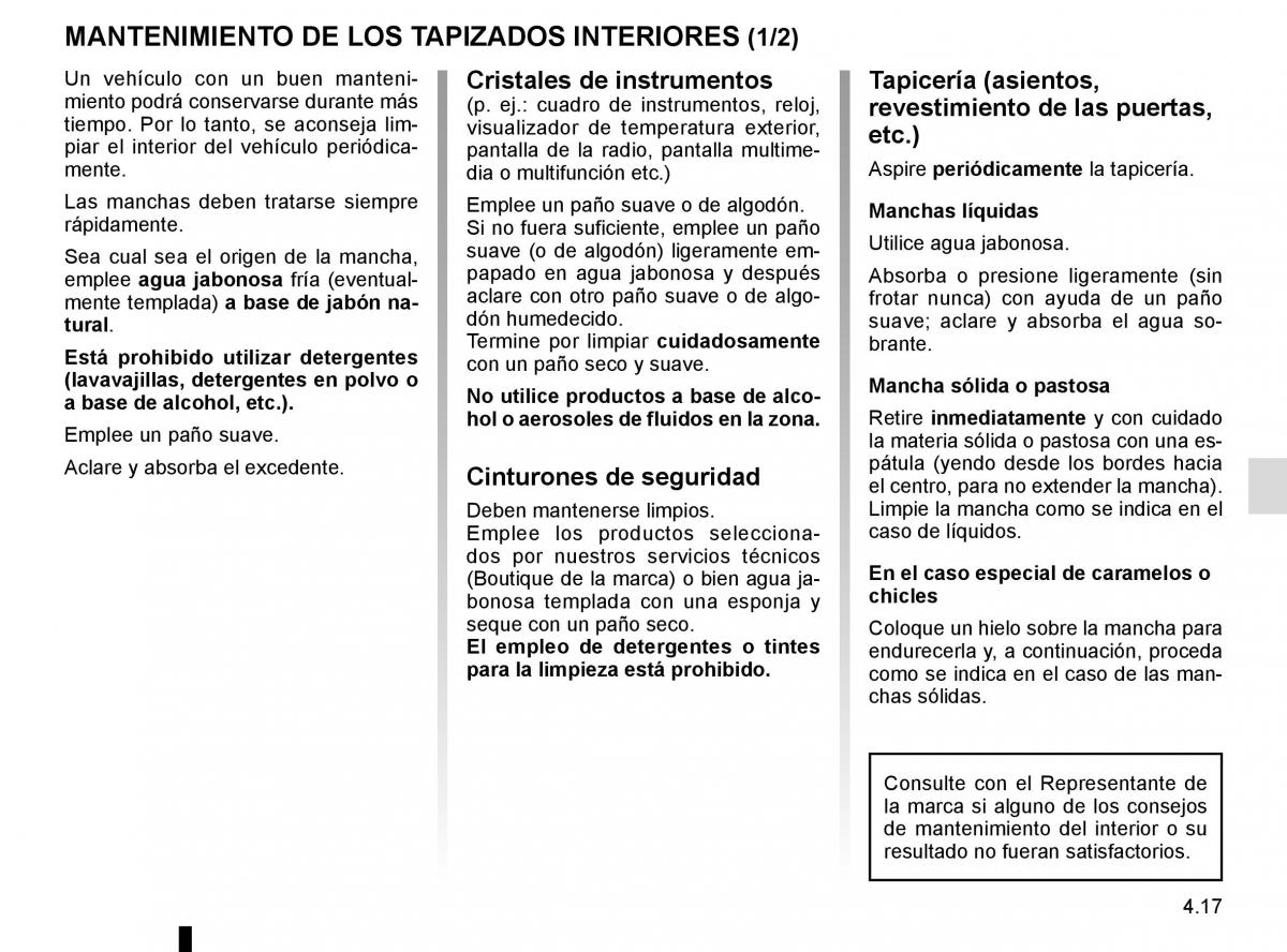 Renault Megane IV 4 manual del propietario / page 267