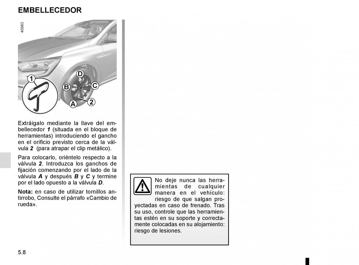 Renault Megane IV 4 manual del propietario / page 276