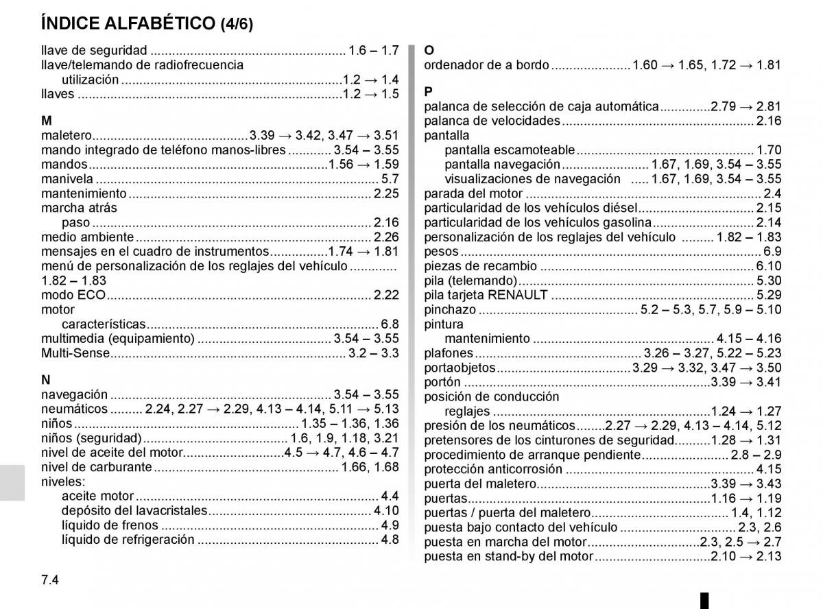 Renault Megane IV 4 manual del propietario / page 336